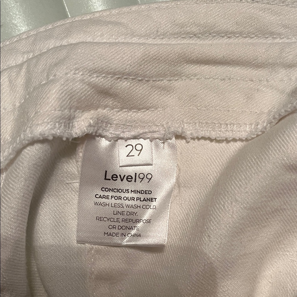 Level 99 White Drawstring Chinos - Picture 7 of 9